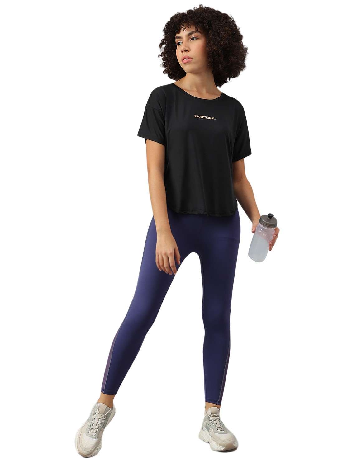 women printed dri-fit high low sports t-shirt - 21762394 -  Standard Image - 2