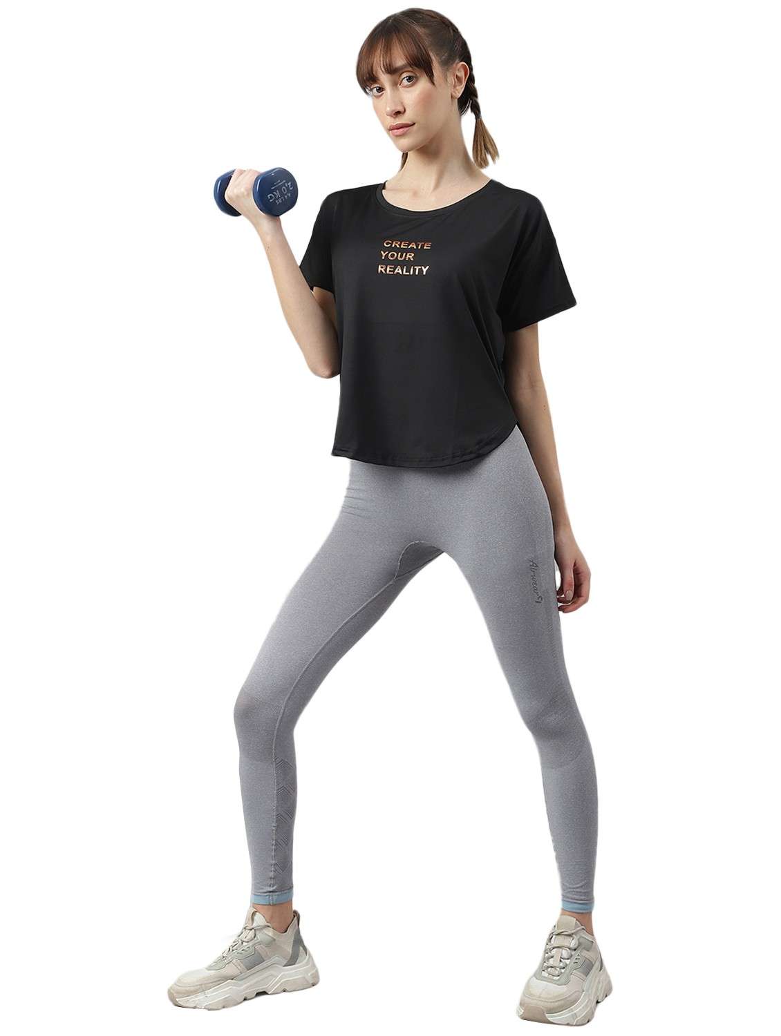 women printed dri-fit high low sports t-shirt - 21762395 -  Standard Image - 2