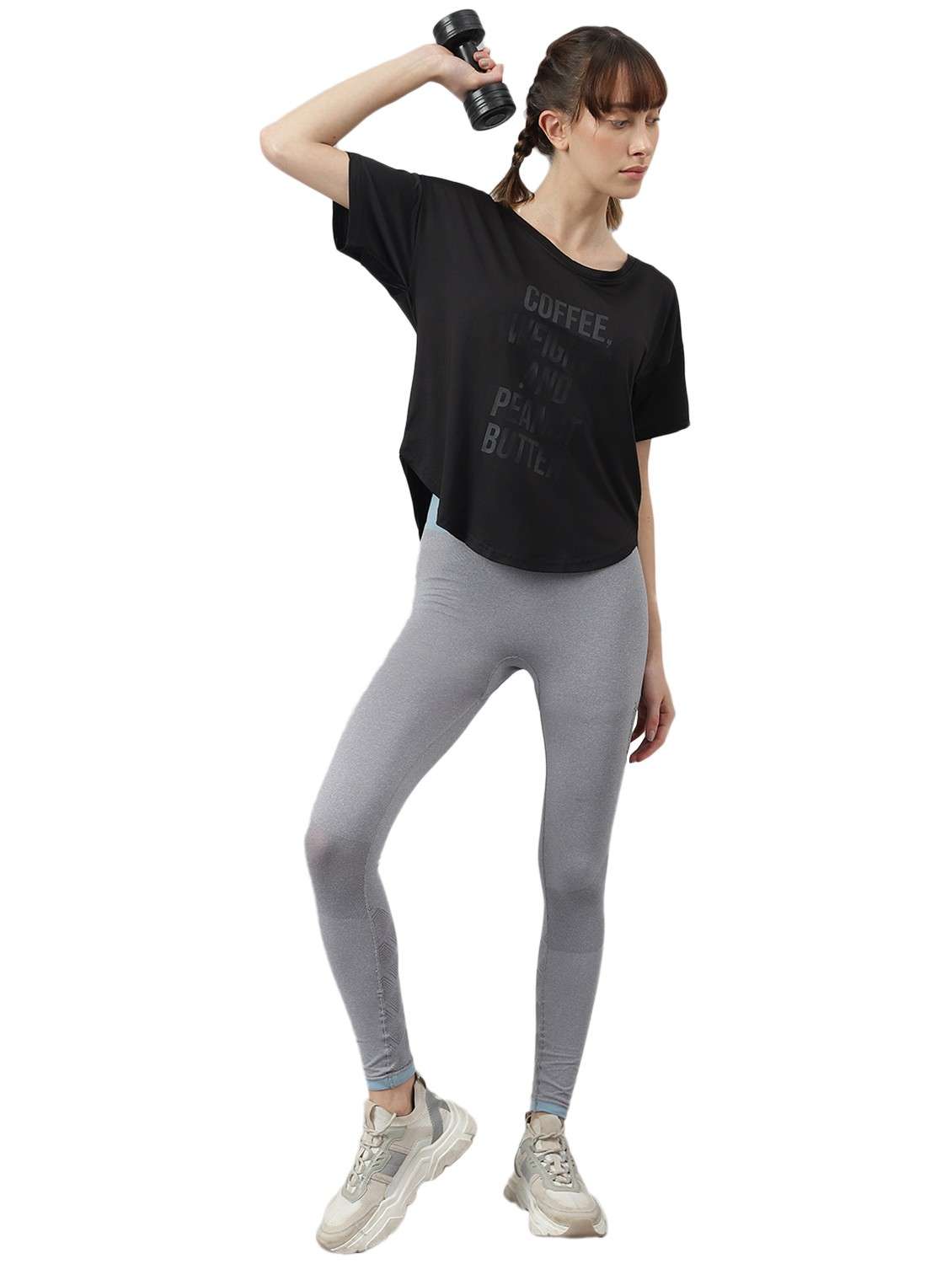 women printed dri-fit high low sports t-shirt - 21762398 -  Standard Image - 2