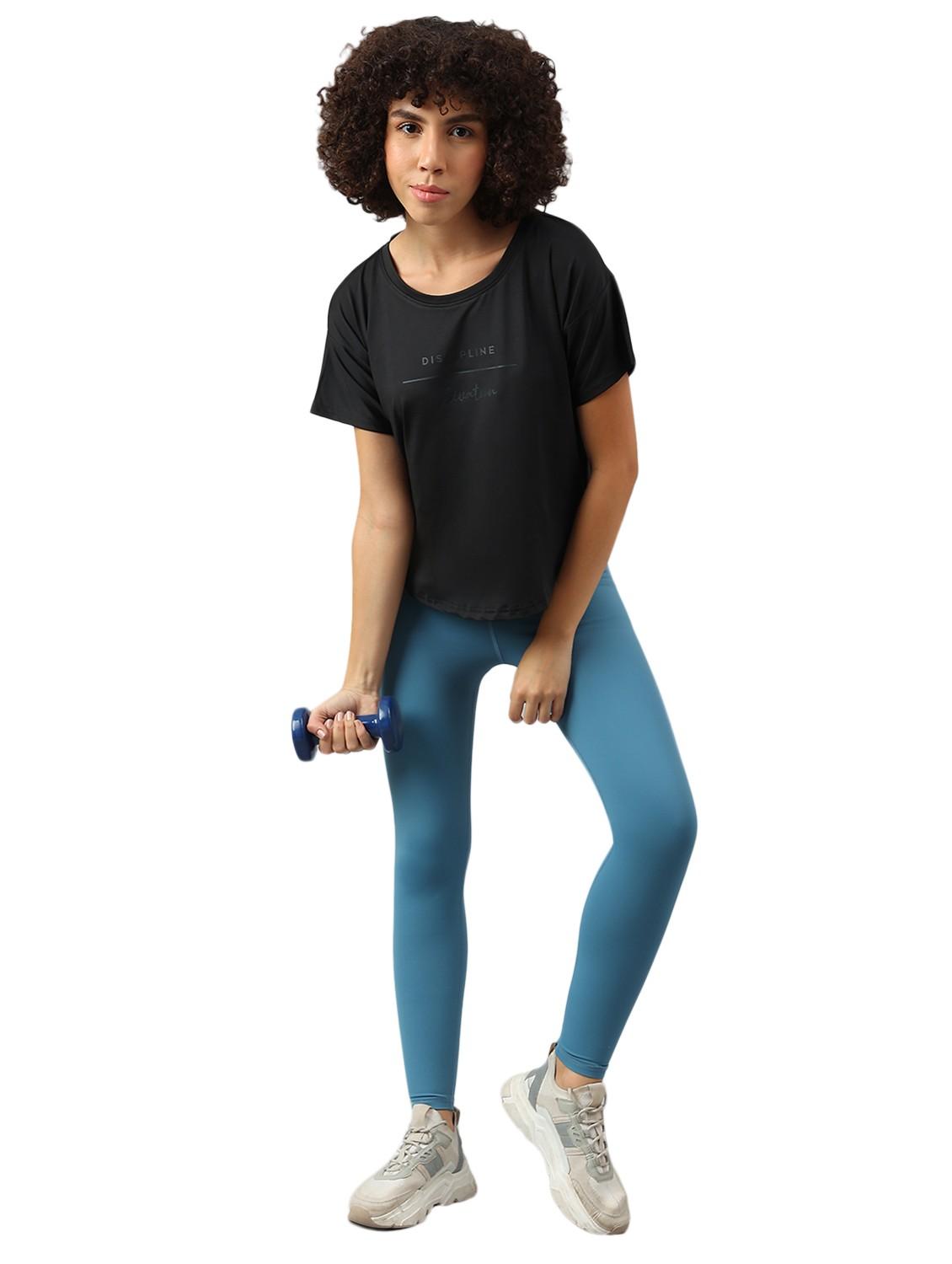 women printed dri-fit high low sports t-shirt - 21762399 - Standard Image - 2