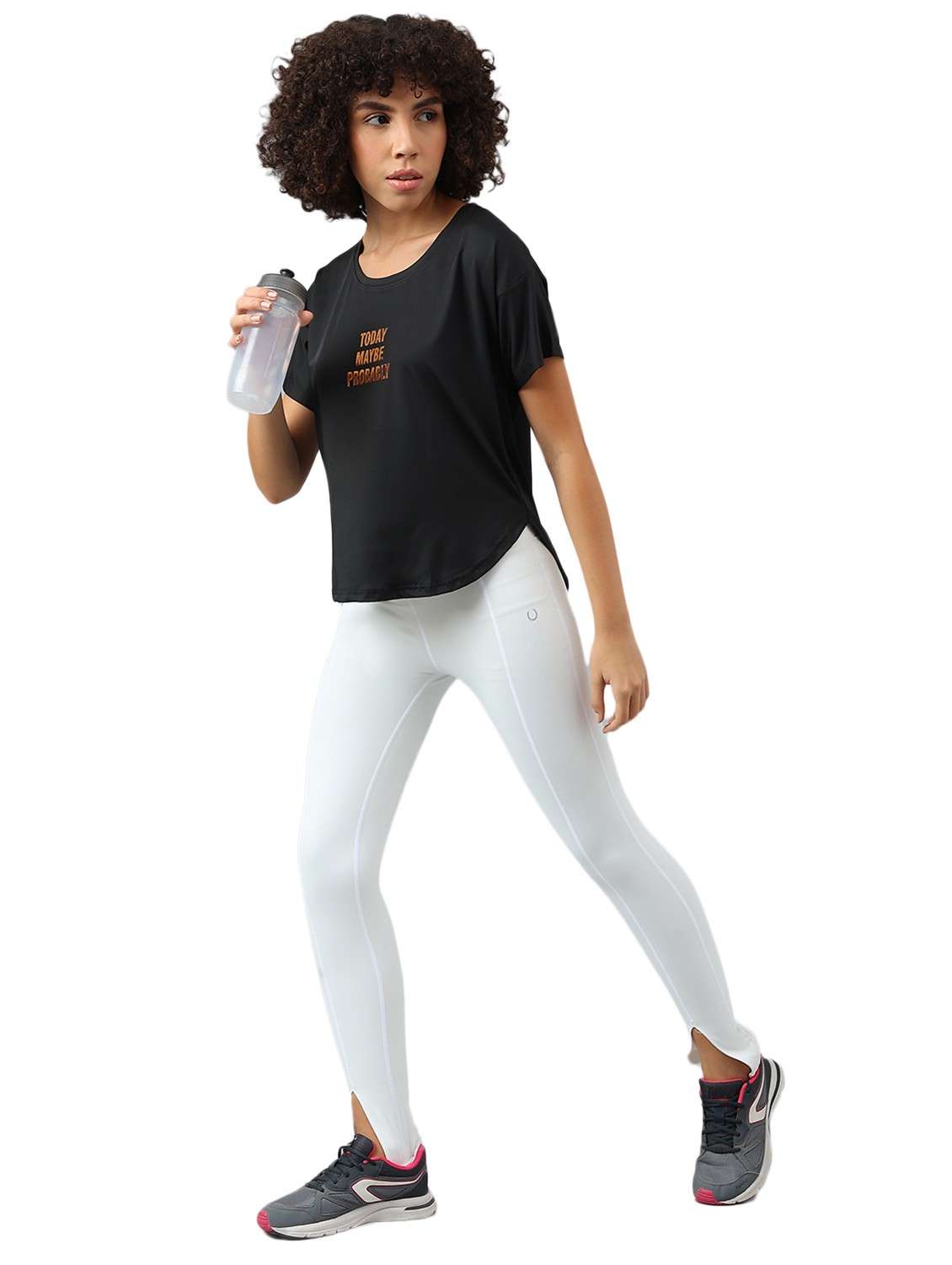 women printed dri-fit high low sports t-shirt - 21762402 -  Standard Image - 2