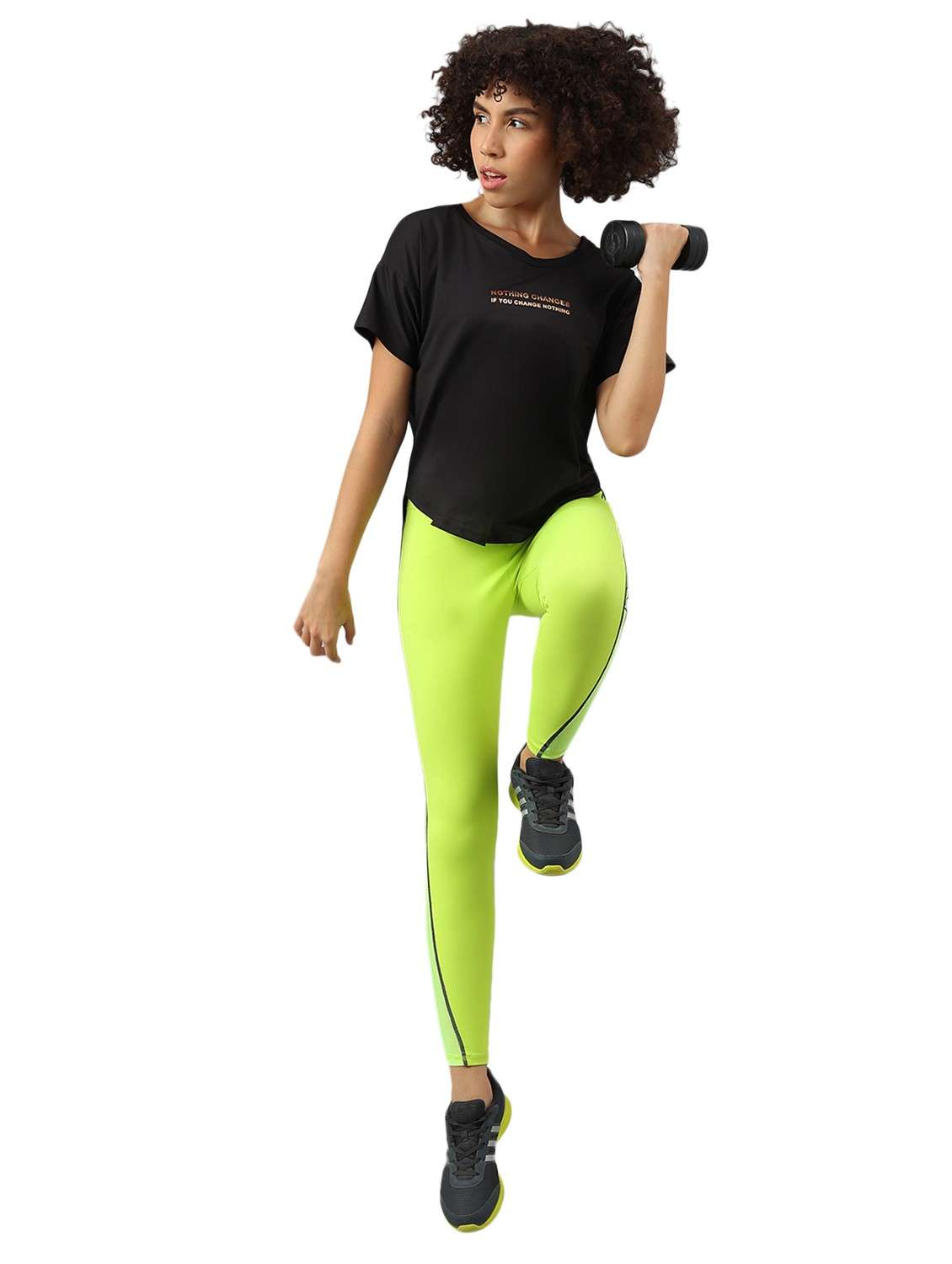 women printed dri-fit high low sports t-shirt - 21762405 -  Standard Image - 2