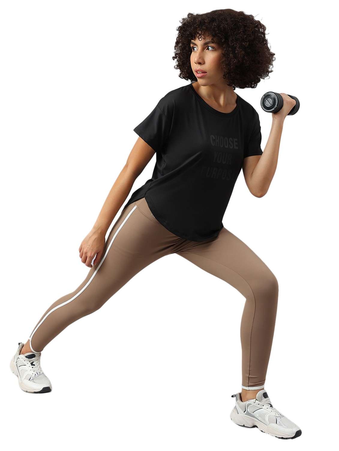 women printed dri-fit high low sports t-shirt - 21762409 -  Standard Image - 2