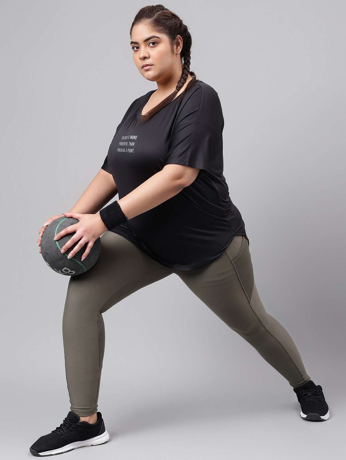 women plus size printed dri-fit sports t-shirt - 21762435 -  Standard Image - 2