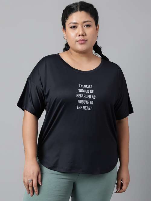 women plus size printed dri-fit sports t-shirt - 21762439 -  Standard Image - 0