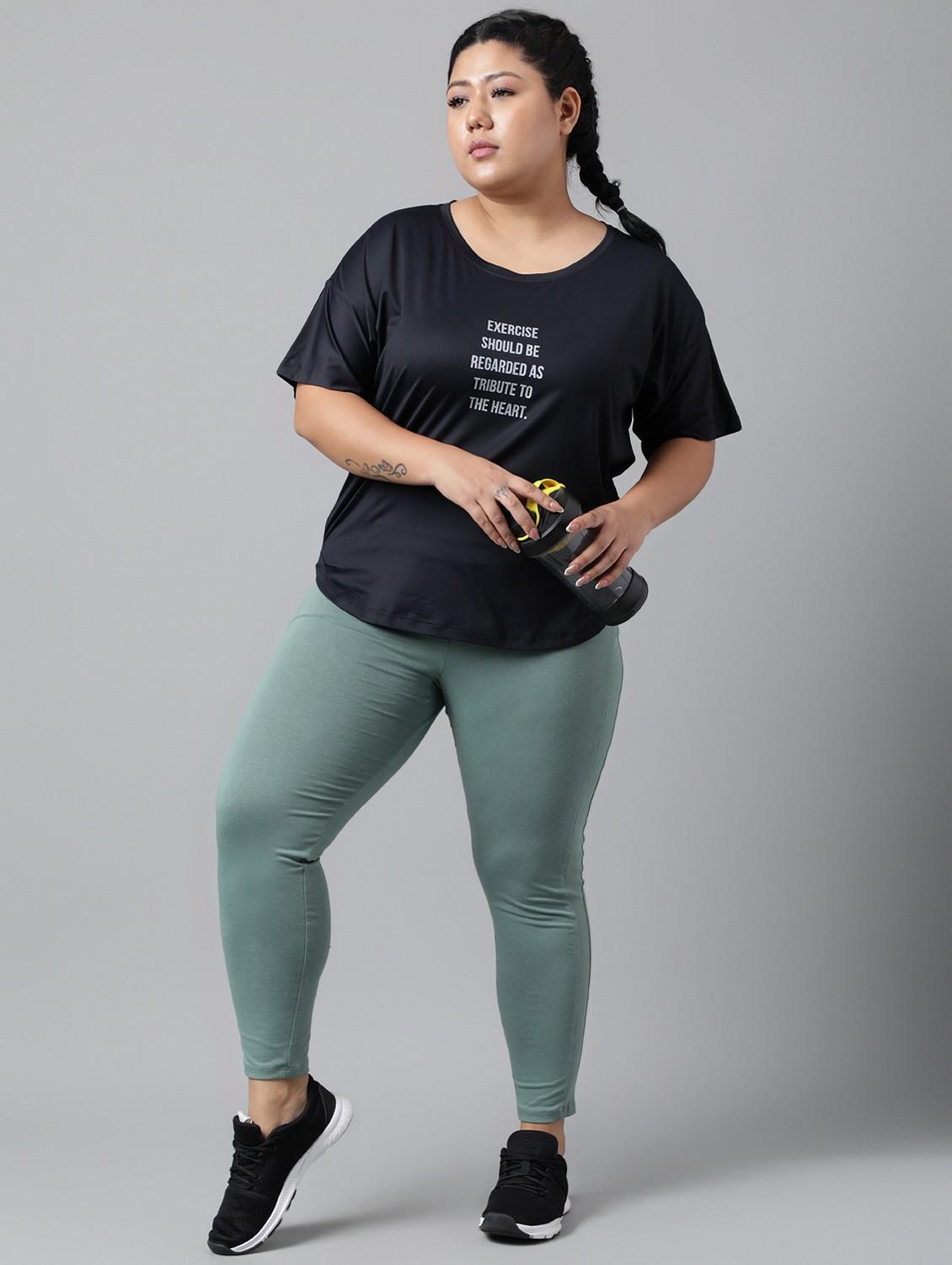 women plus size printed dri-fit sports t-shirt - 21762439 - Standard Image - 2