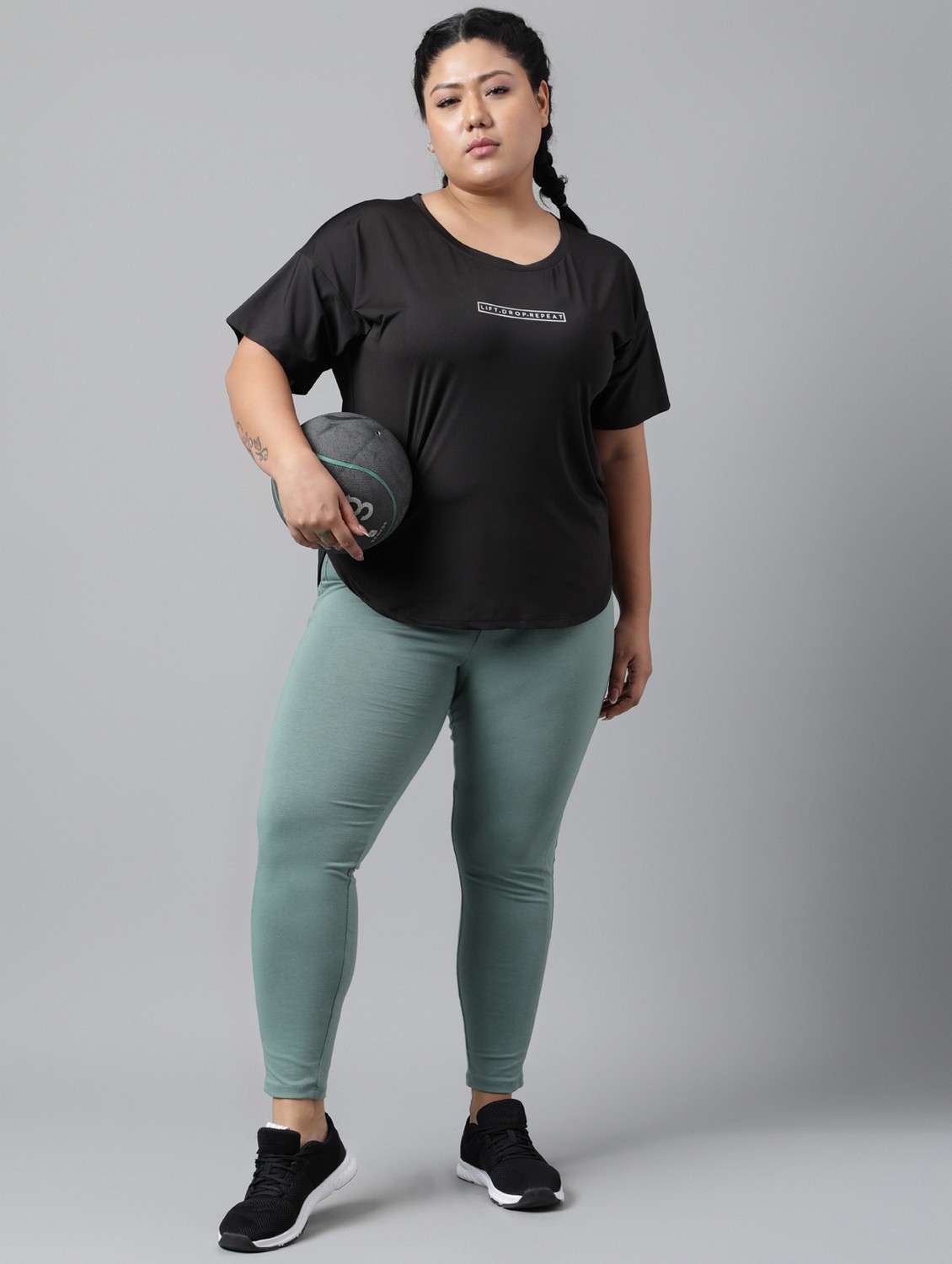 women plus size printed dri-fit sports t-shirt - 21762440 -  Standard Image - 2