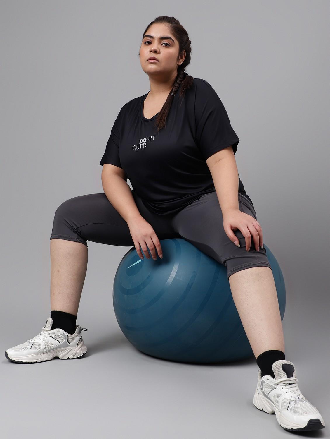 women plus size printed dri-fit sports t-shirt - 21762441 - Standard Image - 2