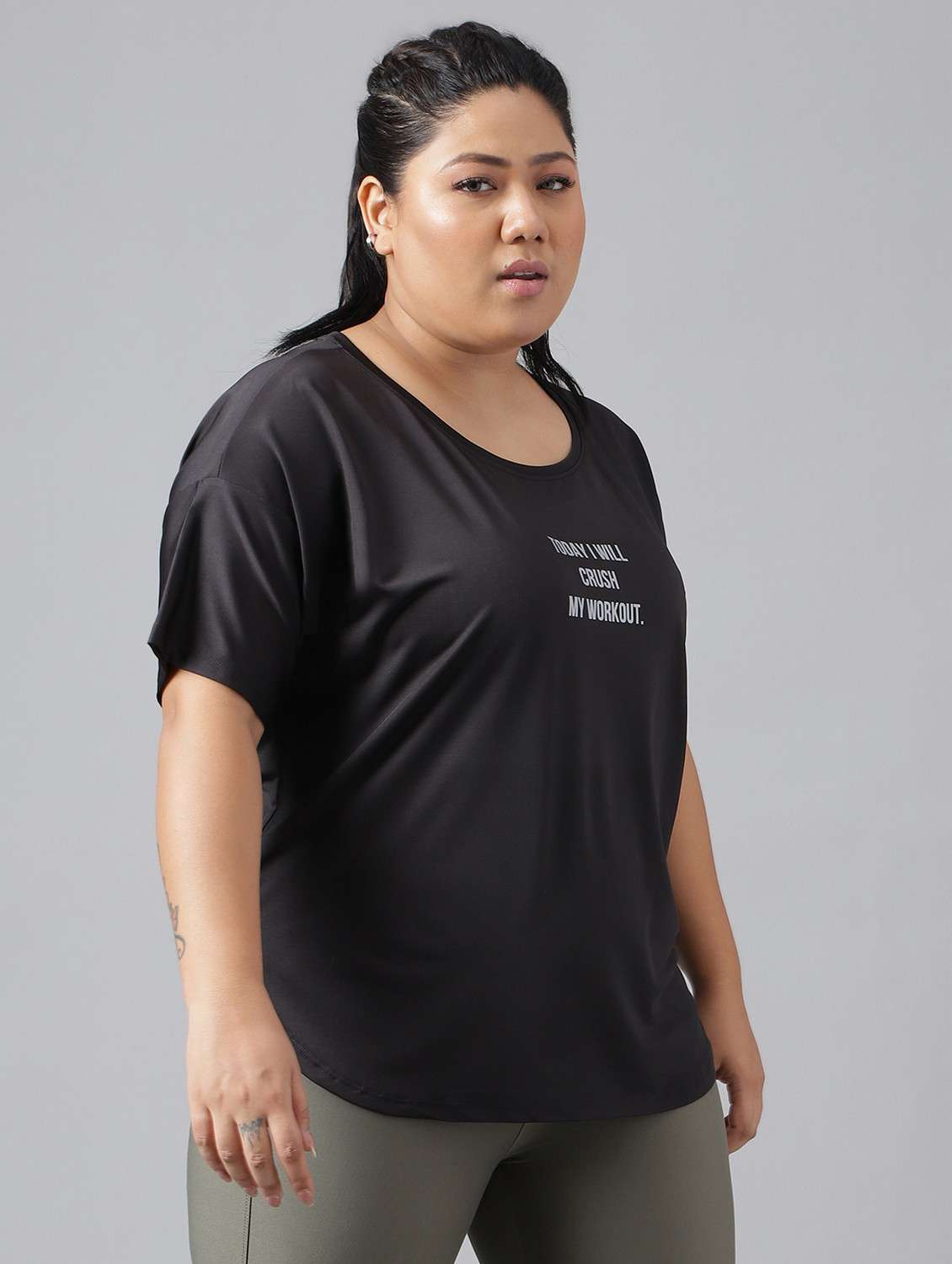 women plus size printed dri-fit sports t-shirt - 21762444 -  Standard Image - 2