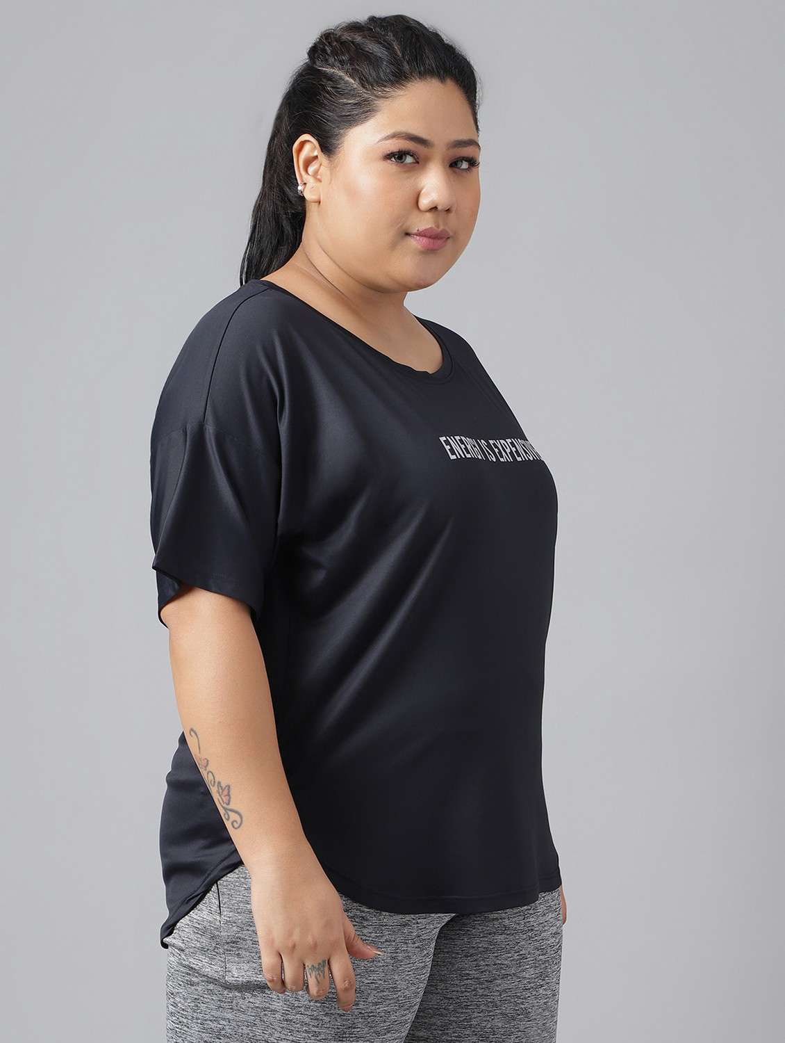 women plus size printed dri-fit sports t-shirt - 21762450 -  Standard Image - 2