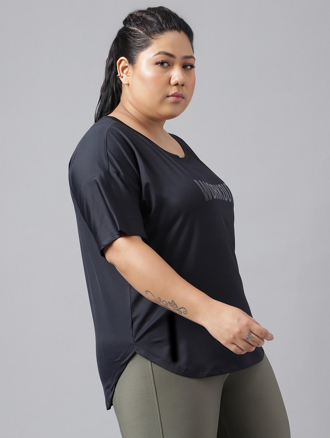 women plus size printed dri-fit sports t-shirt - 21762454 - Standard Image - 2