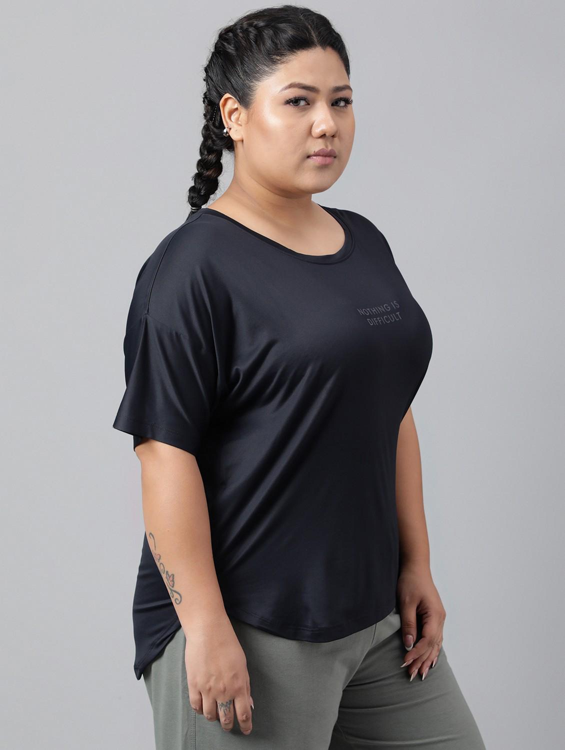 women plus size printed dri-fit sports t-shirt - 21762462 - Standard Image - 2