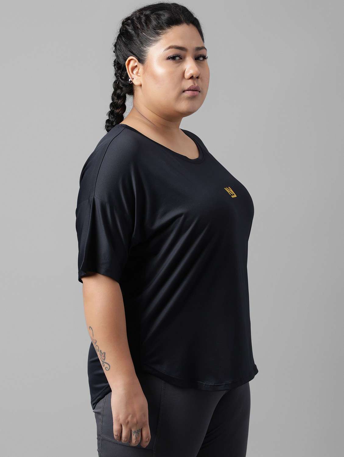 women plus size printed dri-fit sports t-shirt - 21762473 -  Standard Image - 2