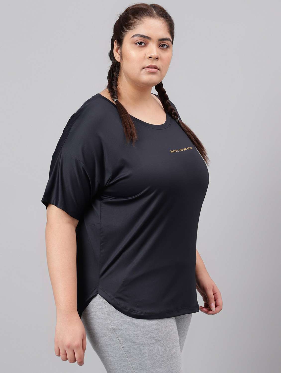 women plus size printed dri-fit sports t-shirt - 21762476 -  Standard Image - 2