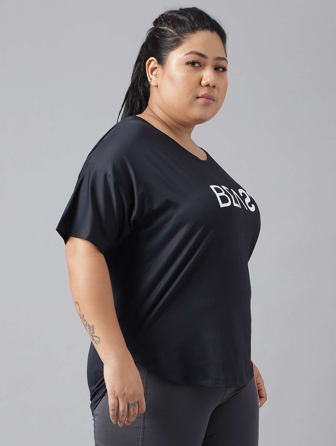 women plus size printed dri-fit sports t-shirt - 21762484 -  Standard Image - 2