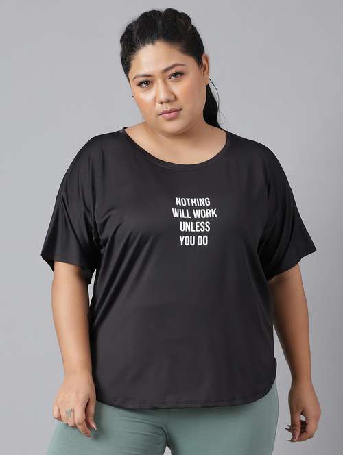 women plus size printed dri-fit sports t-shirt - 21762487 -  Standard Image - 0