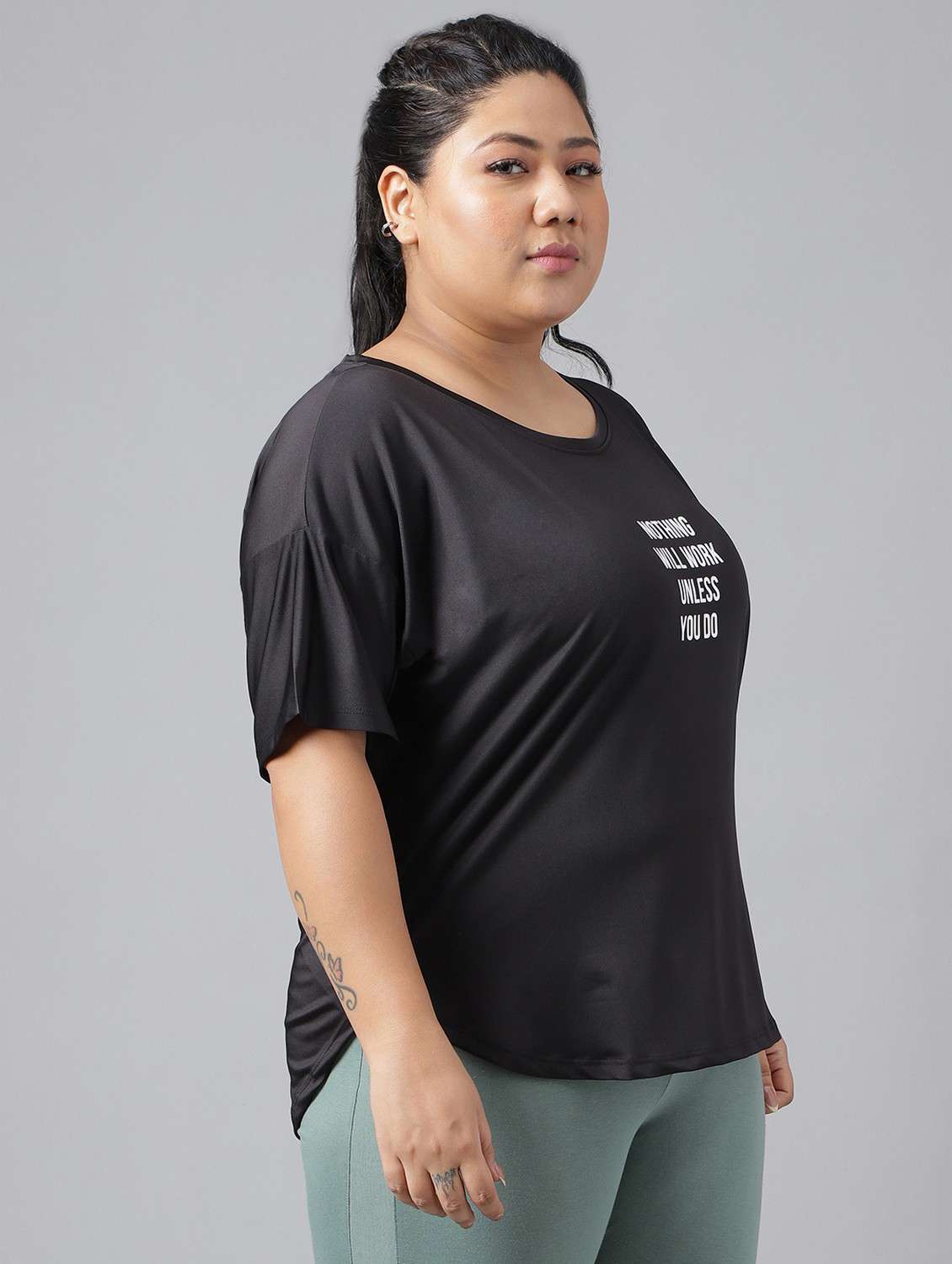women plus size printed dri-fit sports t-shirt - 21762487 -  Standard Image - 2