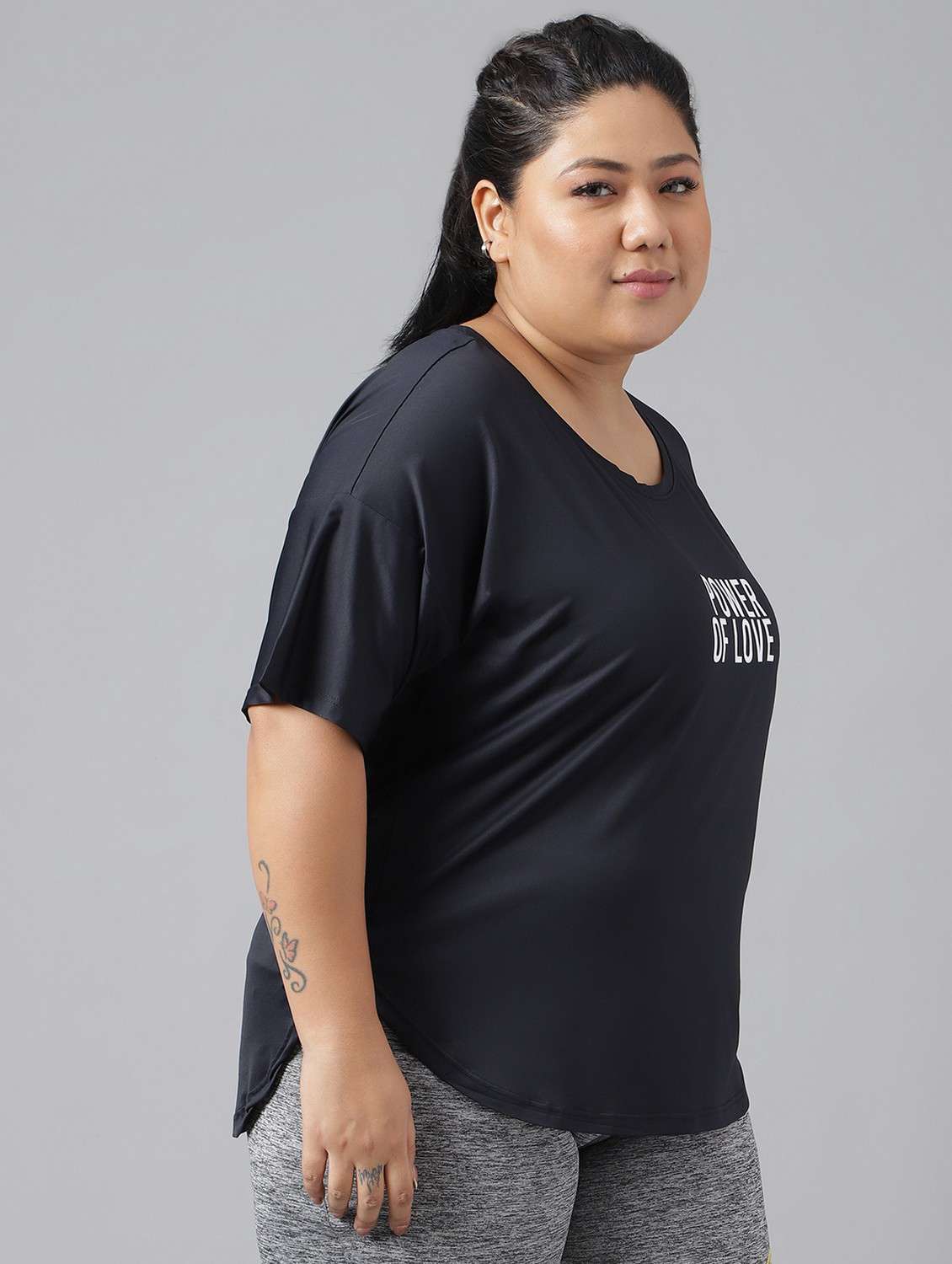 women plus size printed dri-fit sports t-shirt - 21762505 -  Standard Image - 2