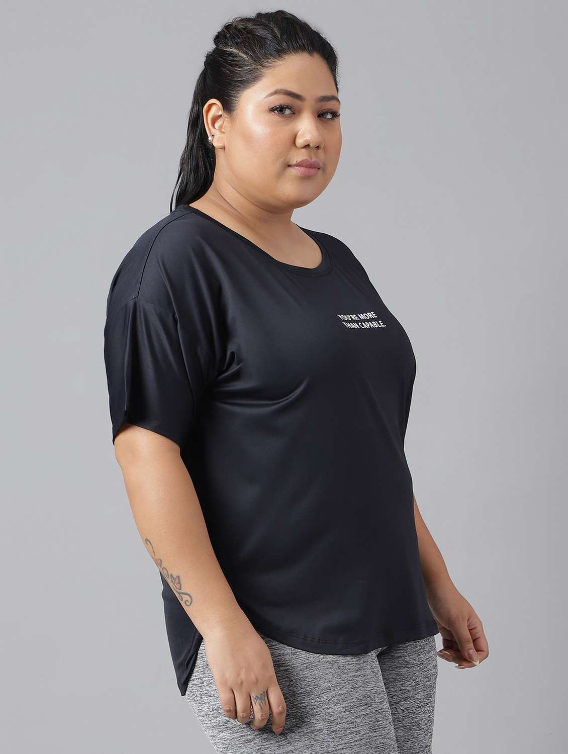 women plus size printed dri-fit sports t-shirt - 21762506 -  Standard Image - 2