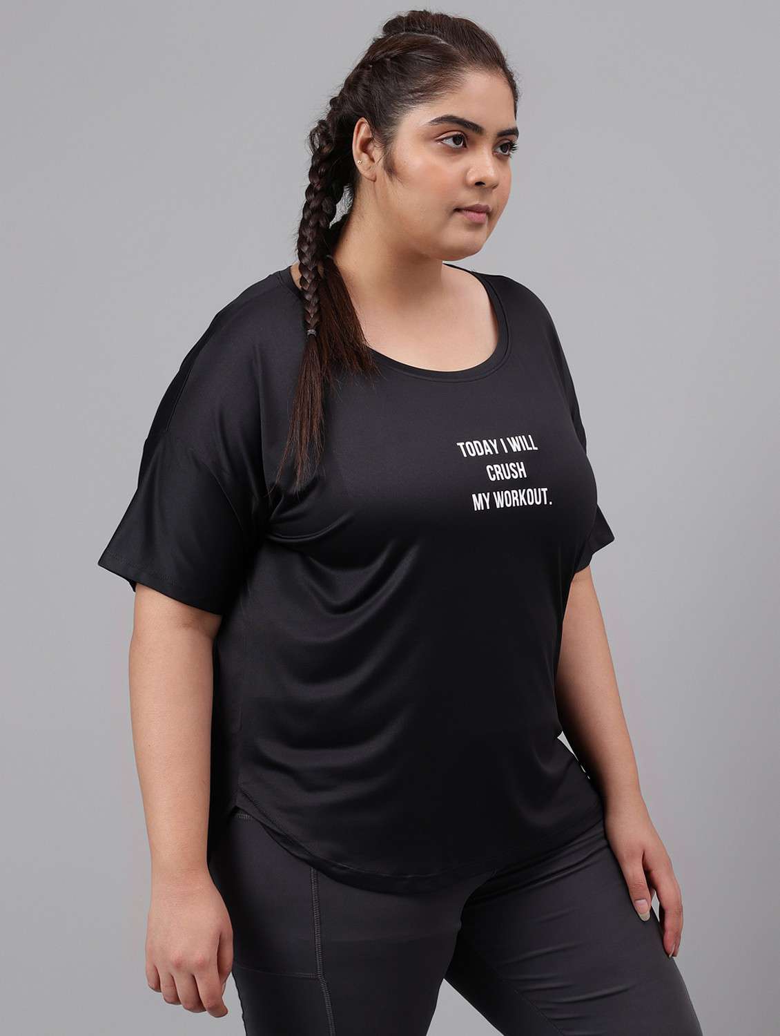 women plus size printed dri-fit sports t-shirt - 21762507 -  Standard Image - 2