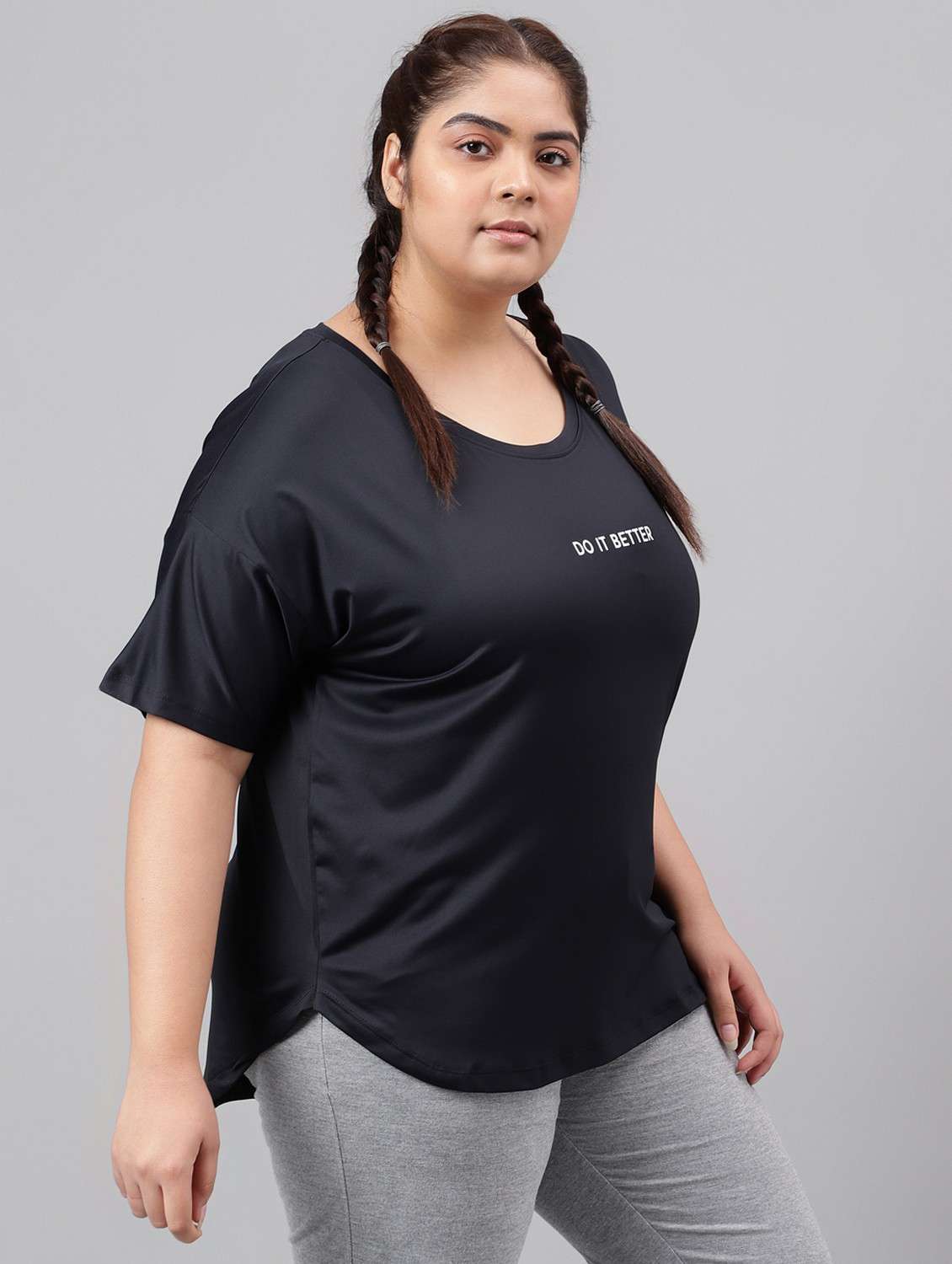 women plus size printed dri-fit sports t-shirt - 21762527 -  Standard Image - 2
