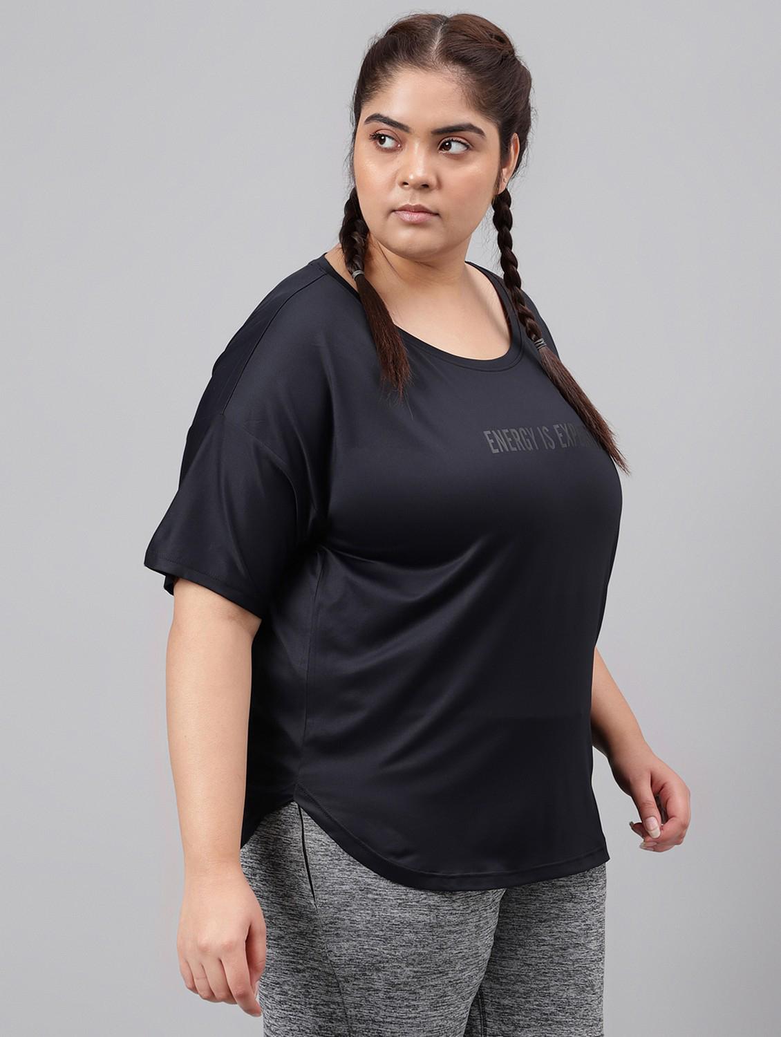 women plus size printed dri-fit sports t-shirt - 21762536 - Standard Image - 2