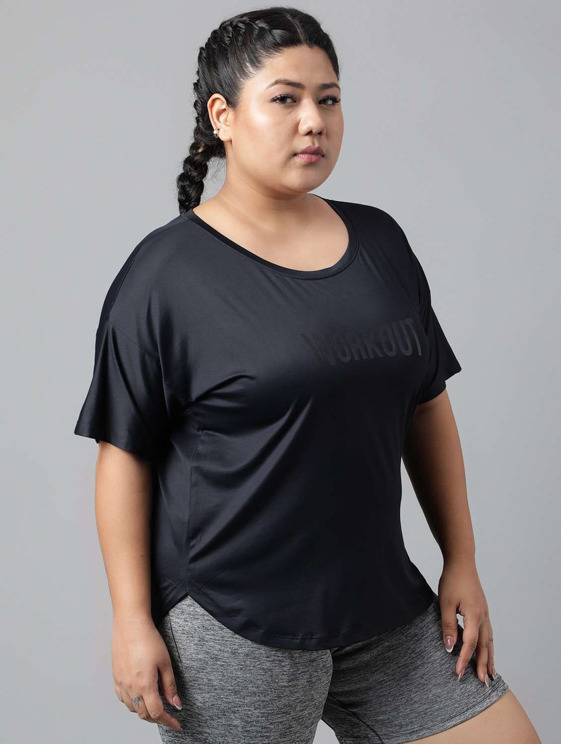 women plus size printed dri-fit sports t-shirt - 21762541 -  Standard Image - 2