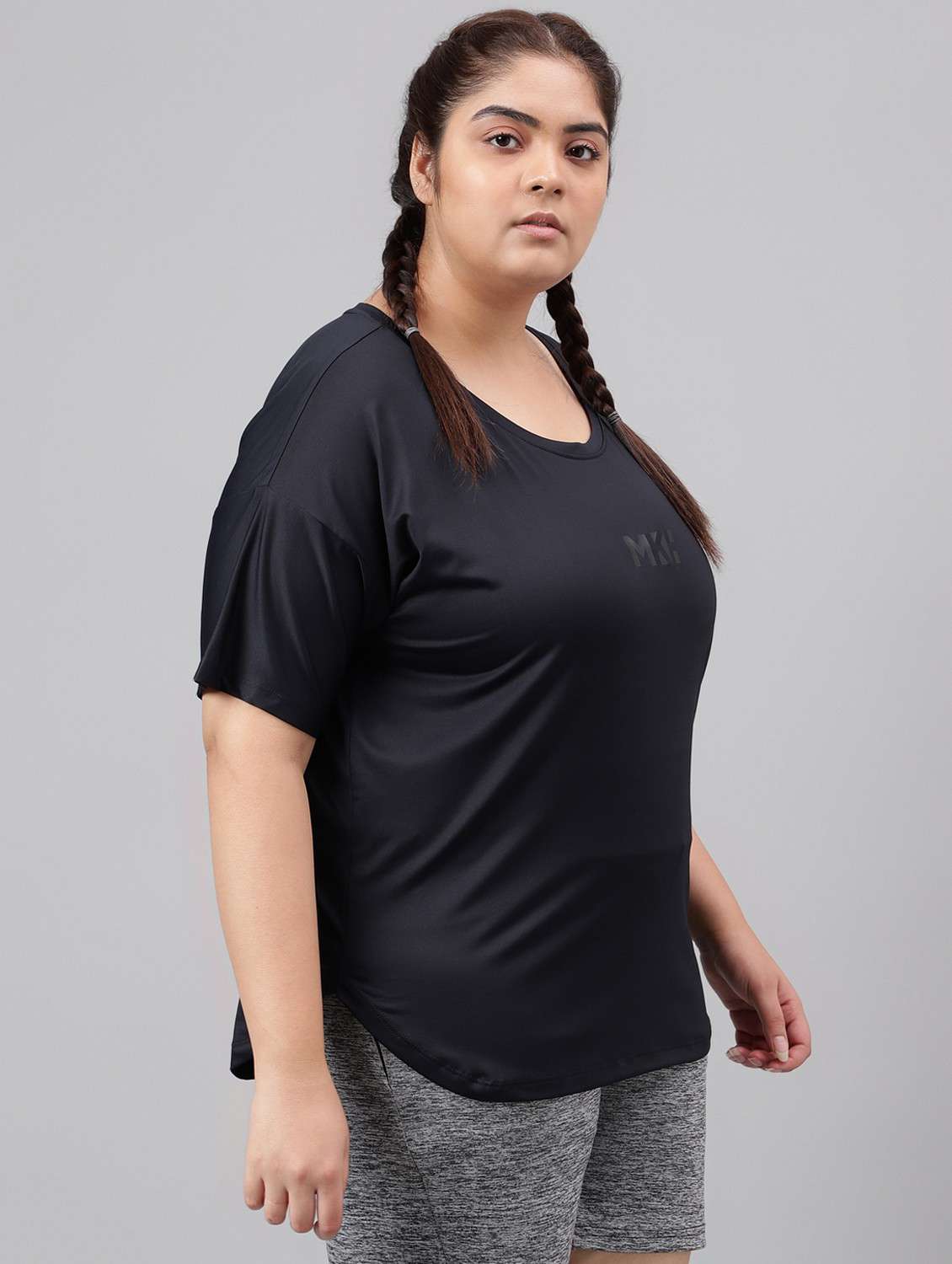 women plus size printed dri-fit sports t-shirt - 21762542 - Standard Image - 2