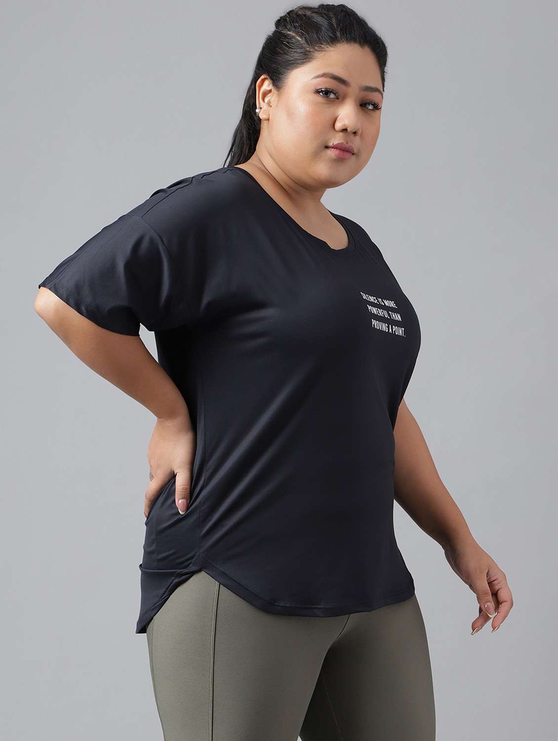 women plus size printed dri-fit sports t-shirt - 21762544 -  Standard Image - 2
