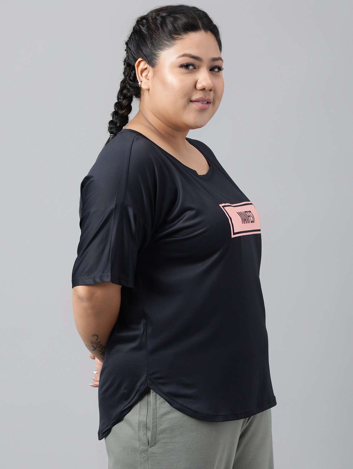 women plus size printed dri-fit sports t-shirt - 21762556 -  Standard Image - 2