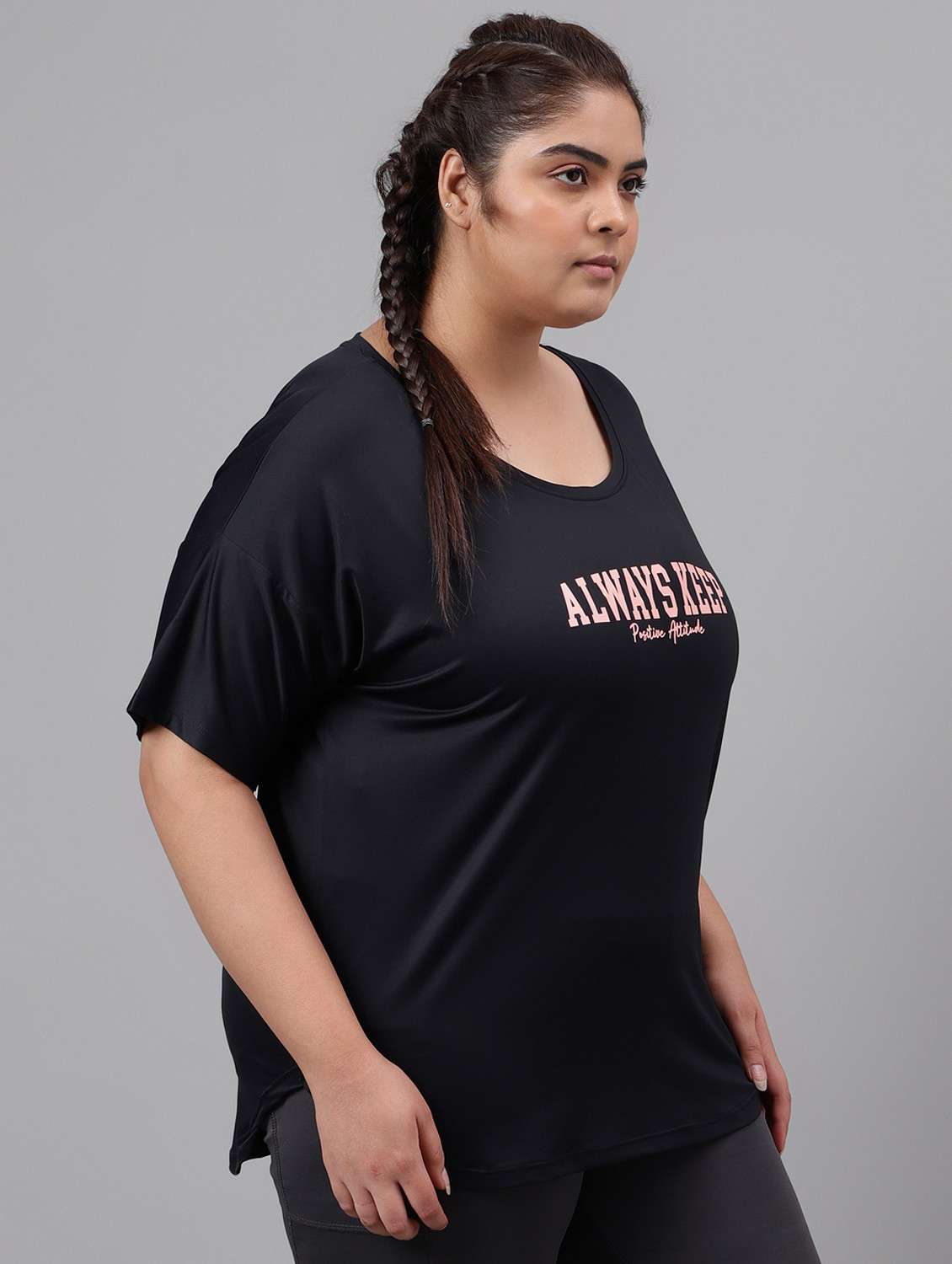 women plus size printed dri-fit sports t-shirt - 21762560 -  Standard Image - 2