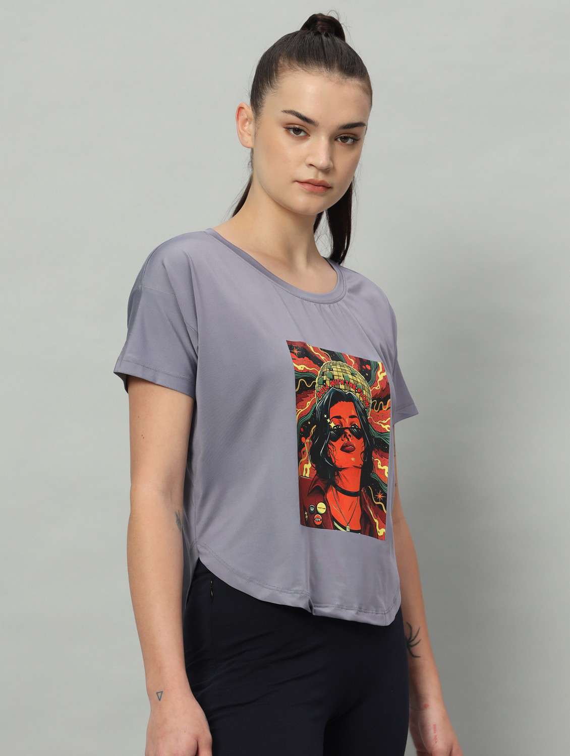 women printed dri-fit sports t-shirt - 21762567 -  Standard Image - 2