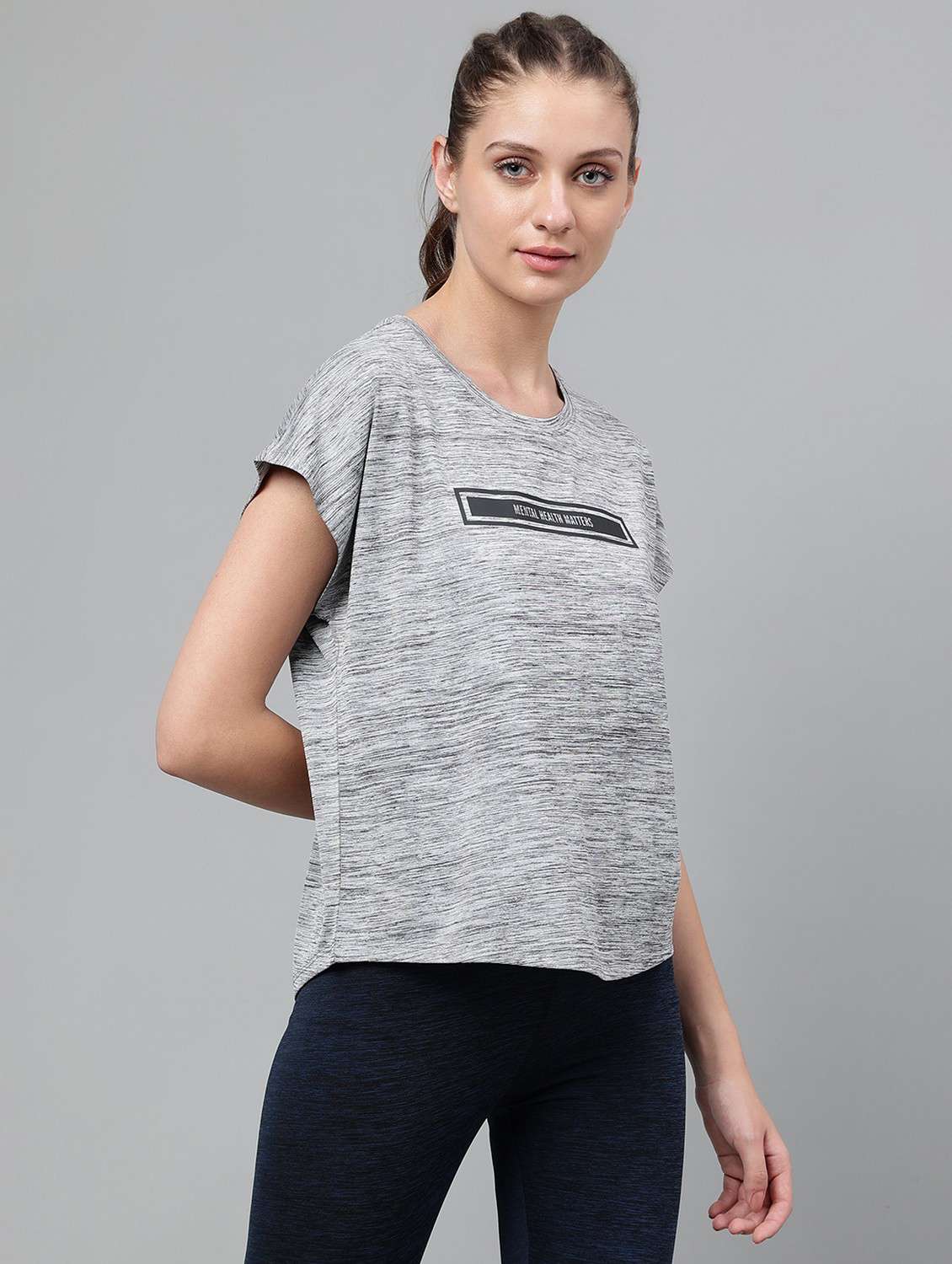 women printed dri-fit sports t-shirt - 21762574 - Standard Image - 2