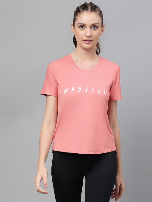 women printed dri-fit high low sports t-shirt - 21762595 -  Standard Image - 0