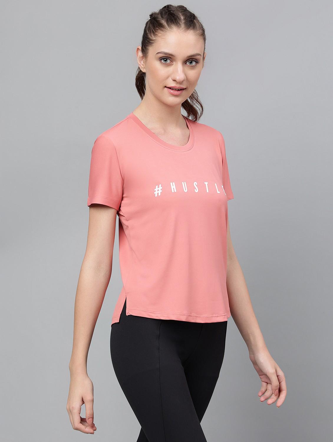 women printed dri-fit high low sports t-shirt - 21762595 - Standard Image - 2