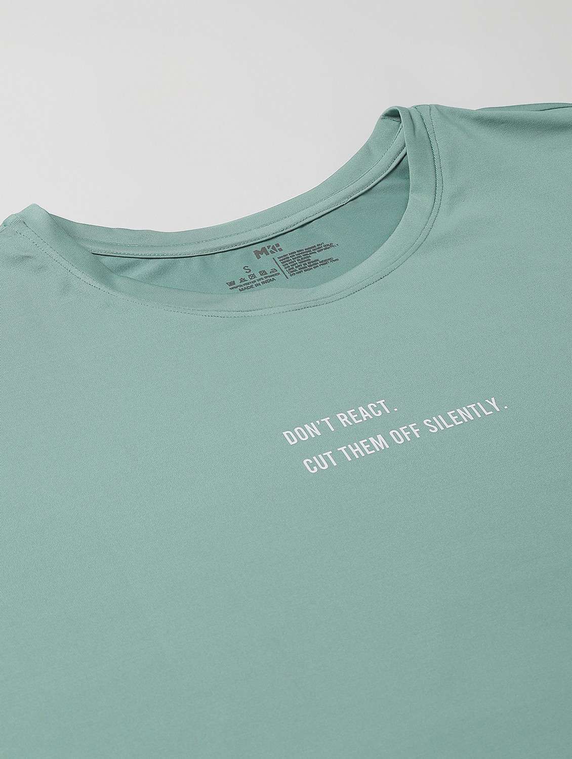 women green typographic round neck t-shirt - 21762609 -  Standard Image - 7