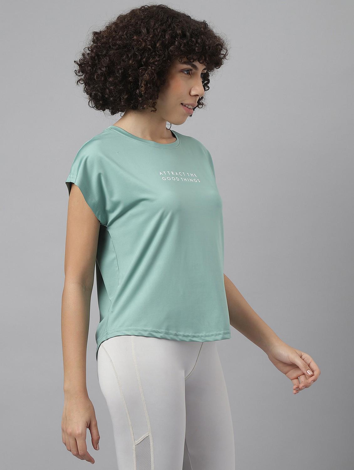 women printed dri-fit sports t-shirt - 21762612 - Standard Image - 2
