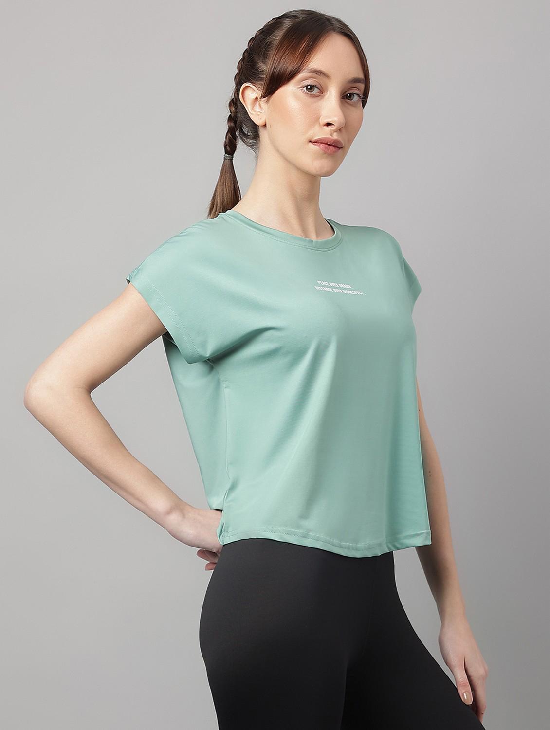women printed dri-fit sports t-shirt - 21762613 - Standard Image - 2