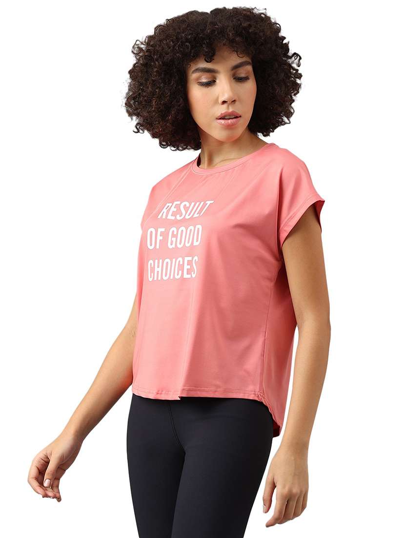 women chest print short sleeve t-shirt - 21762662 -  Standard Image - 2