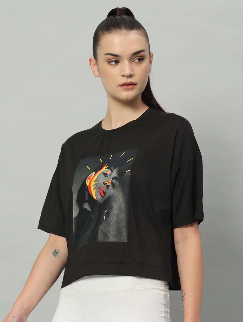 women printed dri-fit sports t-shirt - 21762699 -  Standard Image - 2