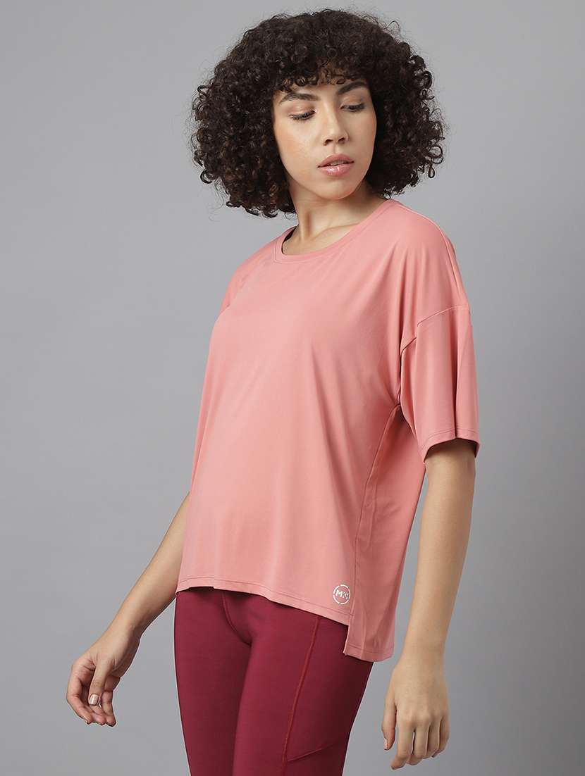 women solid dri-fit sports t-shirt - 21762803 -  Standard Image - 2