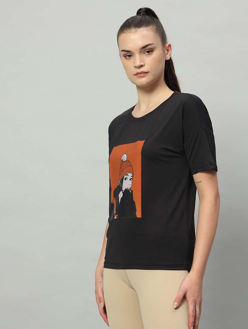 women printed dri-fit sports t-shirt - 21762830 -  Standard Image - 2