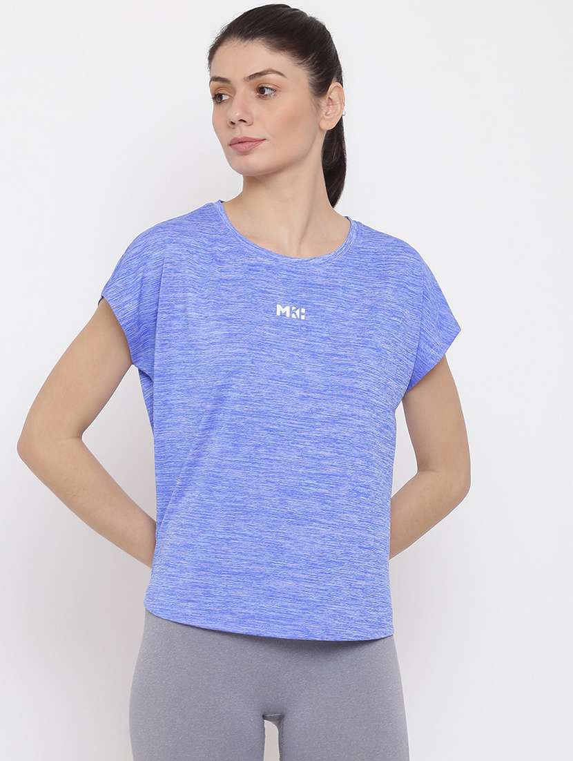 women melange relaxed fit dri-fit t-shirt