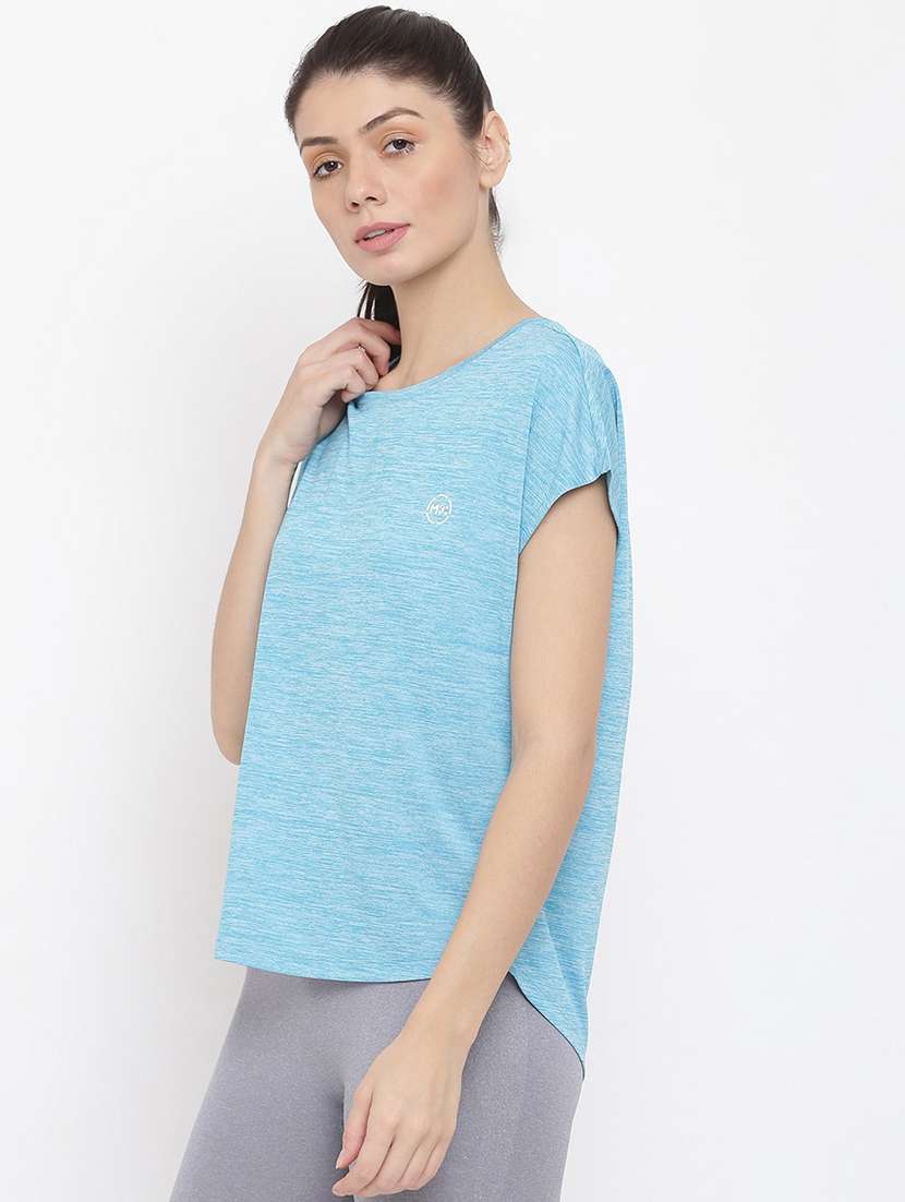 women plain round neck dri-fit t-shirt - 21762861 -  Standard Image - 2