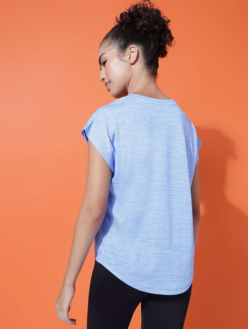 women printed round neck dri fit t-shirt - 21762905 -  Standard Image - 2
