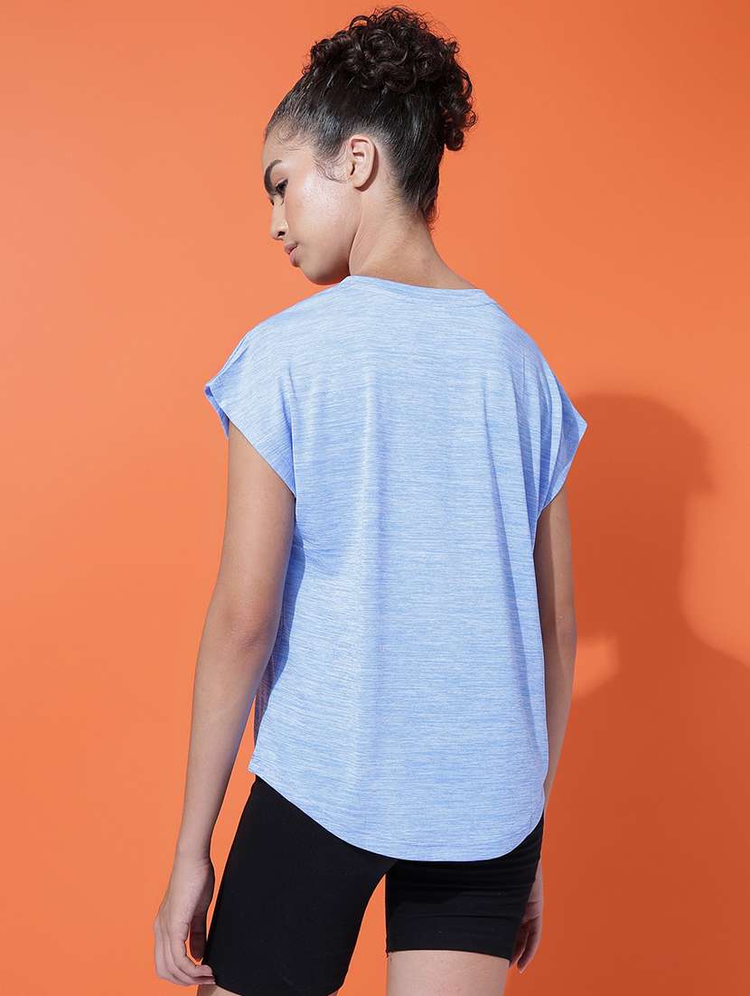 women typography printed relaxed fit dri-fit t-shirt - 21762908 -  Standard Image - 2