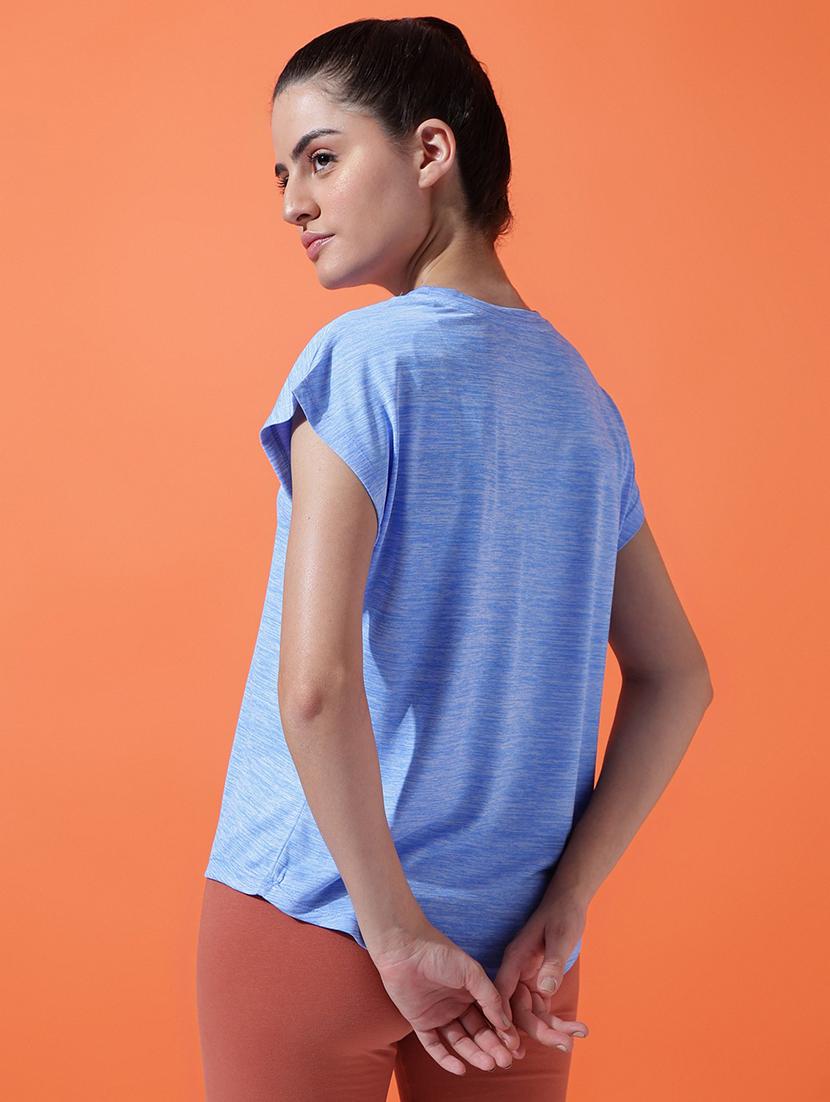 women typography print relaxed fit dri-fit t-shirt - 21762910 - Standard Image - 2
