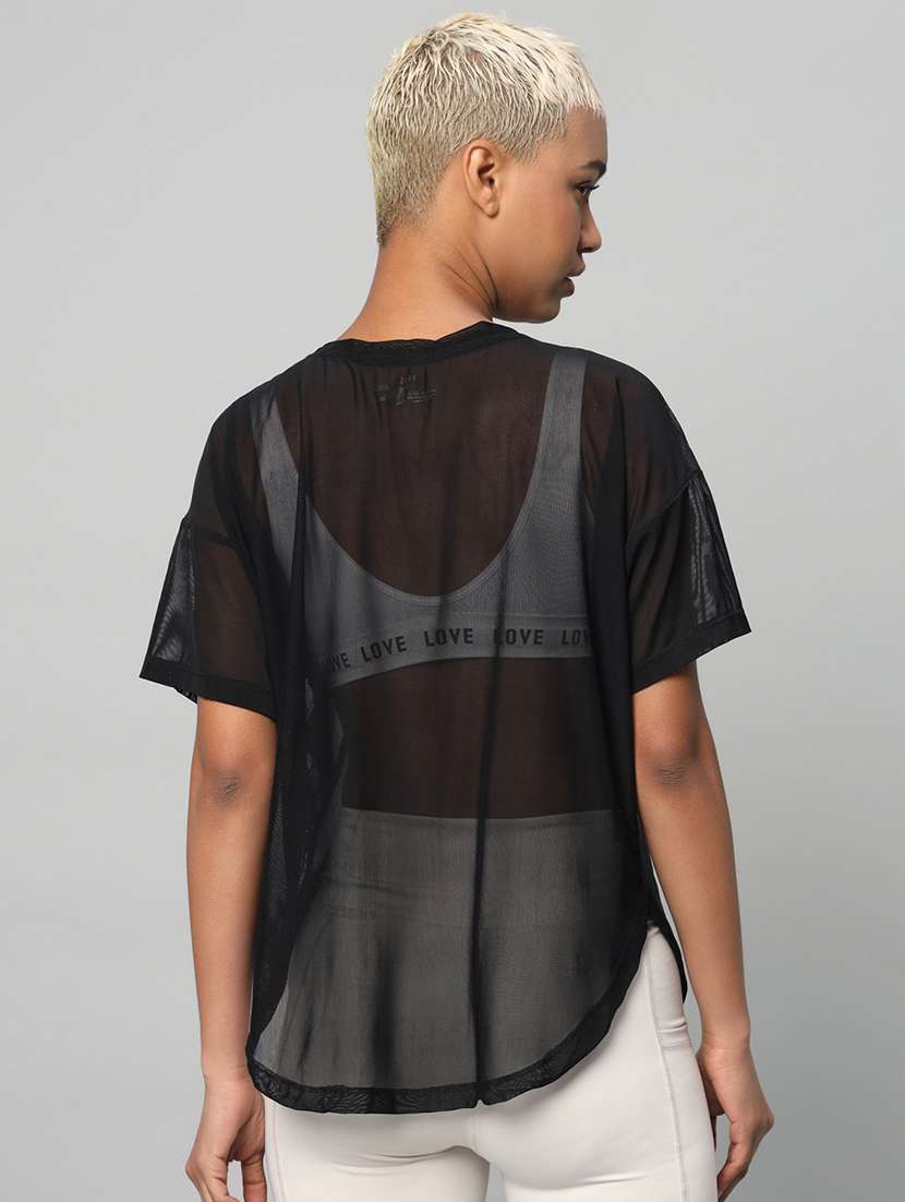 women typography printed relaxed fit dri-fit t-shirt - 21762993 -  Standard Image - 2