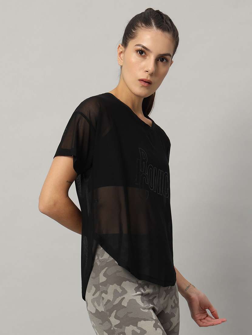 women typography printed relaxed fit dri-fit t-shirt - 21763027 -  Standard Image - 2