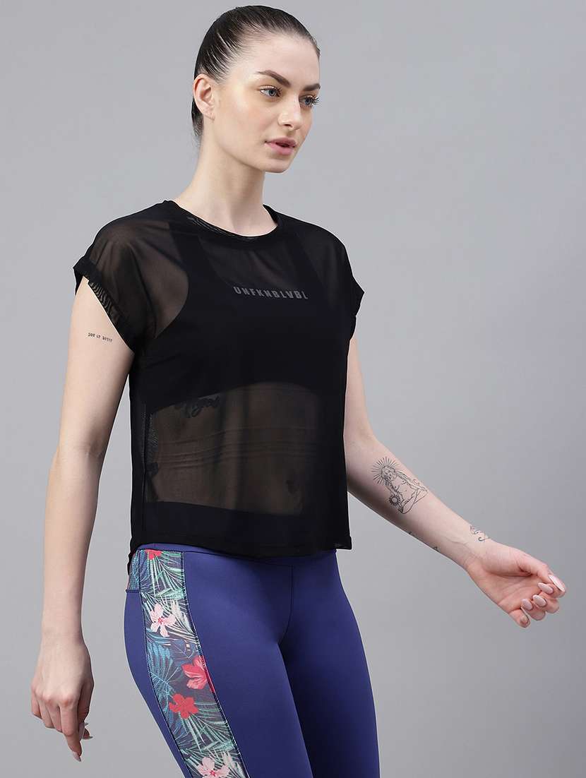 women typography printed relaxed fit dri-fit t-shirt - 21763056 -  Standard Image - 2